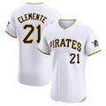 STECN P.Pirates #21 Roberto Clemente Player White Home Limited Elite Stitched Jerseys