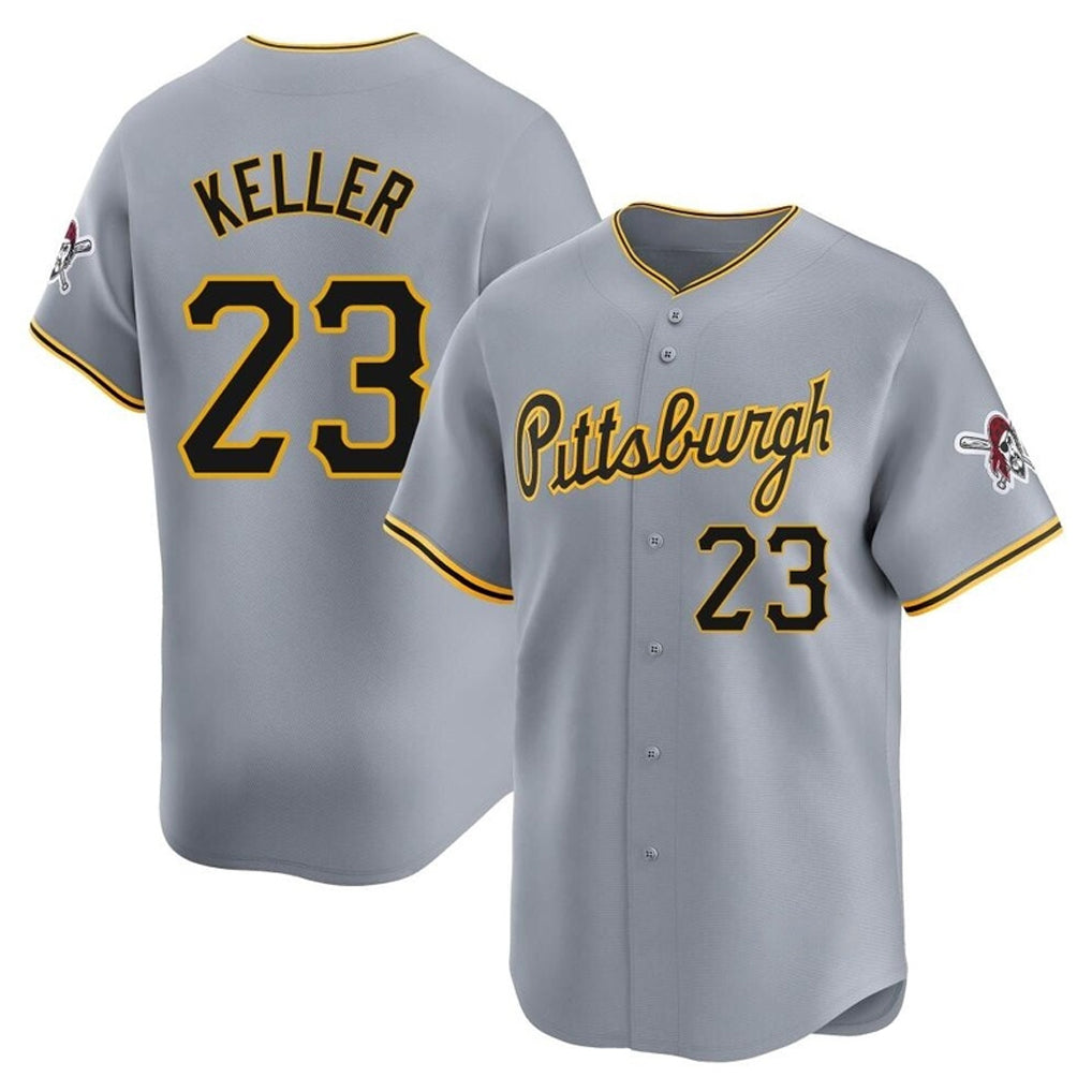 STECN P.Pirates #23 Mitch Keller Player Gray Road Home Limited Stitched Jerseys