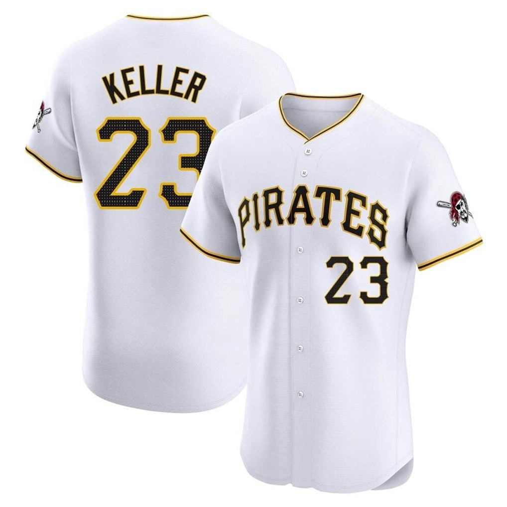 STECN P.Pirates #23 Mitch Keller Player White Home Limited Elite Stitched Jerseys