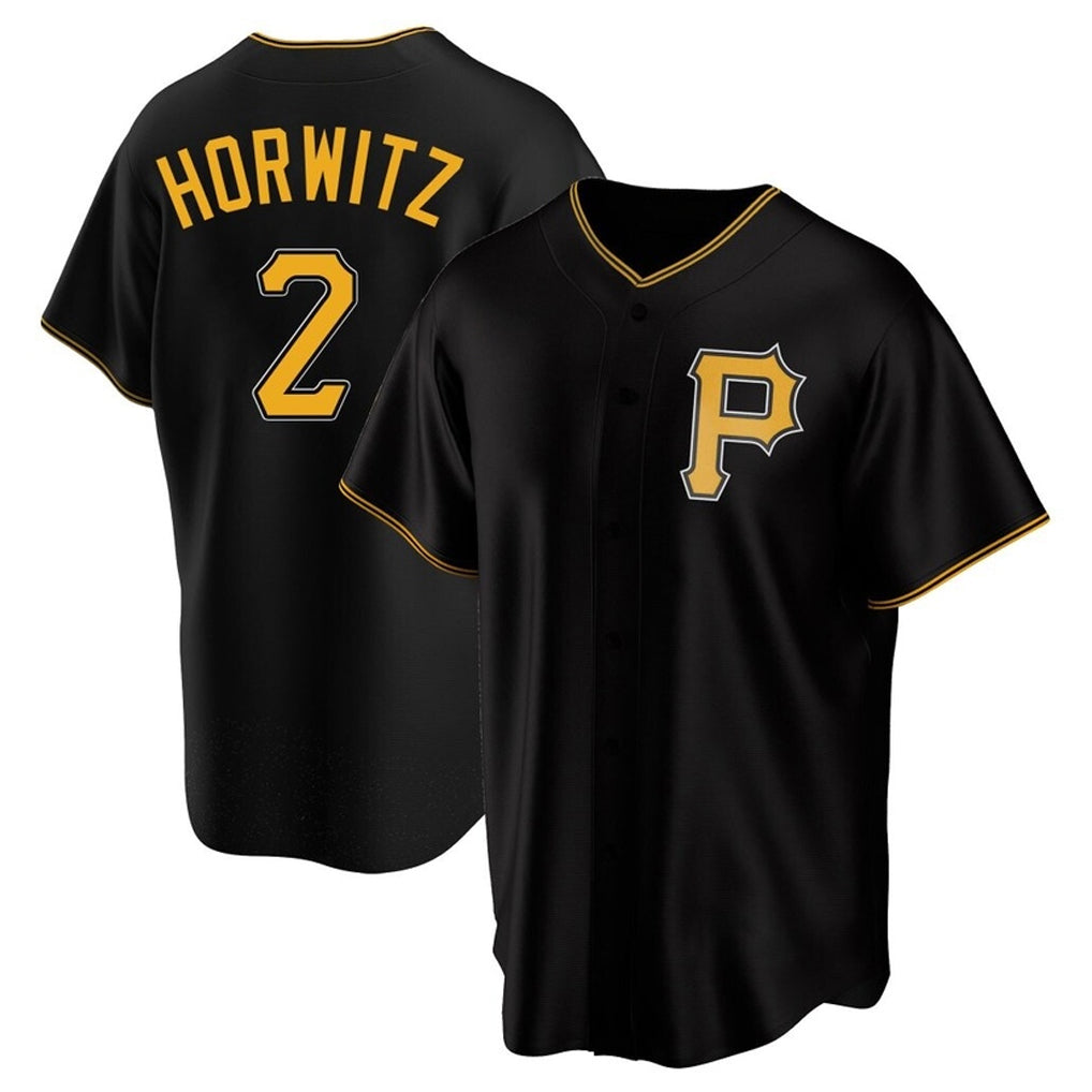STECN P.Pirates #2 Spencer Horwitz Player Black Alternate 2025 Home Game Stitched Jerseys