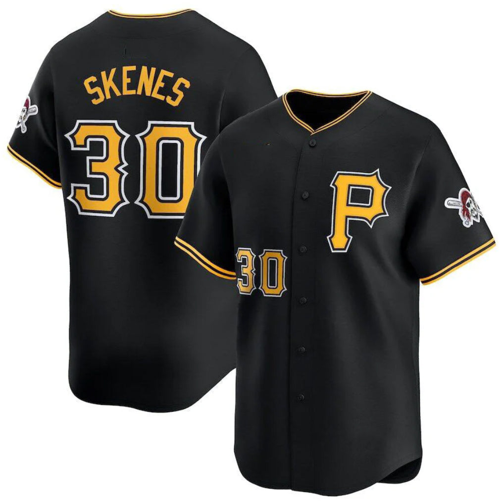 STECN P.Pirates #30 Paul Skenes Player Black Alt Limited Home Stitched Jerseys