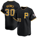STECN P.Pirates #30 Paul Skenes Player Black Alt Limited Home Stitched Jerseys