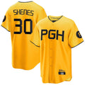 STECN P.Pirates #30 Paul Skenes Player Gold City Connect Home Limited Stitched Jerseys