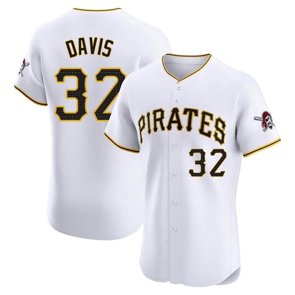 STECN P.Pirates #32 Henry Davis Player White Home Limited Elite Stitched Jerseys