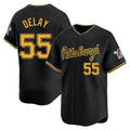 STECN P.Pirates #55 Jason Delay Player Black Alt Home Limited Stitched Jerseys