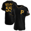 STECN P.Pirates #55 Jason Delay Player Black Alternate 2025 Home Limited Elite Stitched Jerseys