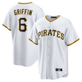 STECN P.Pirates #6 Konnor Griffin Player White Home Game Stitched Jerseys