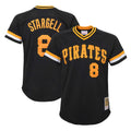 STECN P.Pirates #8 Willie Stargell Player Black Mitchell & Ness Black Cooperstown Collection Mesh Batting Limited Stitched Jerseys
