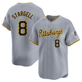 STECN P.Pirates #8 Willie Stargell Player Gray Road Home Limited Stitched Jerseys
