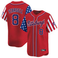 STECN P.Pirates #8 Willie Stargell Player Red 2025 Independence Day Vapor Premier Limited Stitched Jerseys