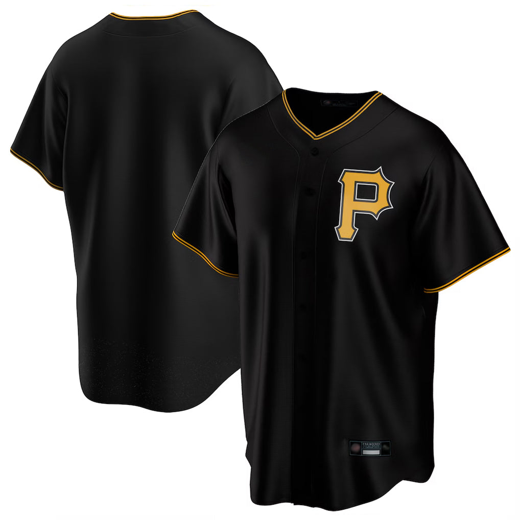 STECN P.Pirates Blank Player Black Alternate 2025 Home Game Stitched Jerseys