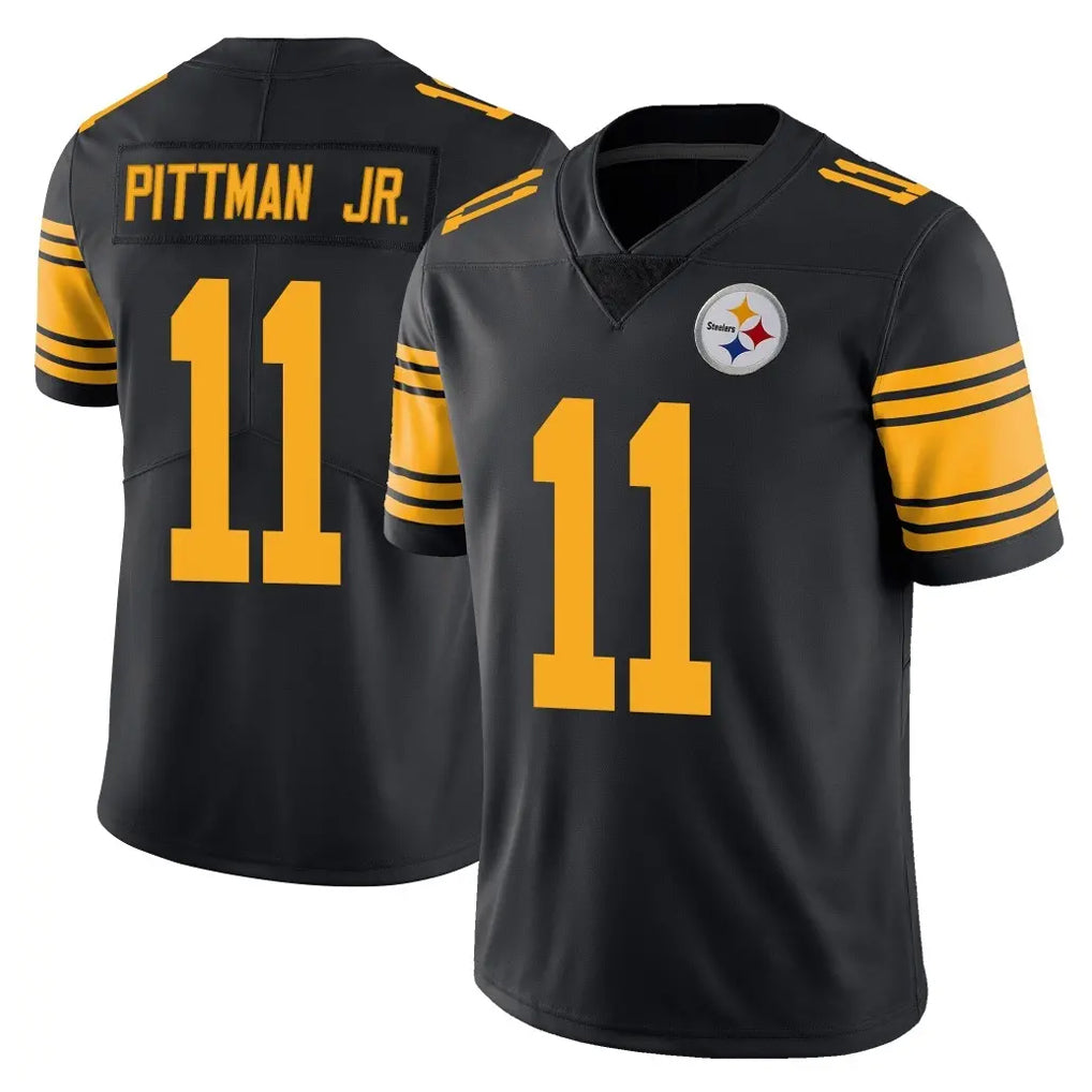STECN P.Steelers #11 Michael Pittman Jr. Player Black Limited Color Rush Home Game Stitched Jerseys