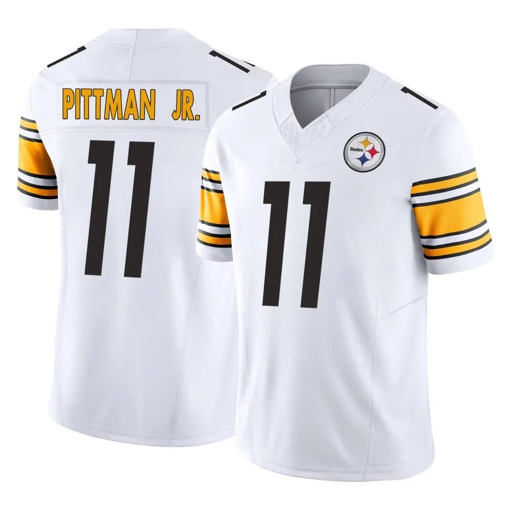 STECN P.Steelers #11 Michael Pittman Jr. Player White Limited Vapor F.U.S.E. Home Game Stitched Jerseys