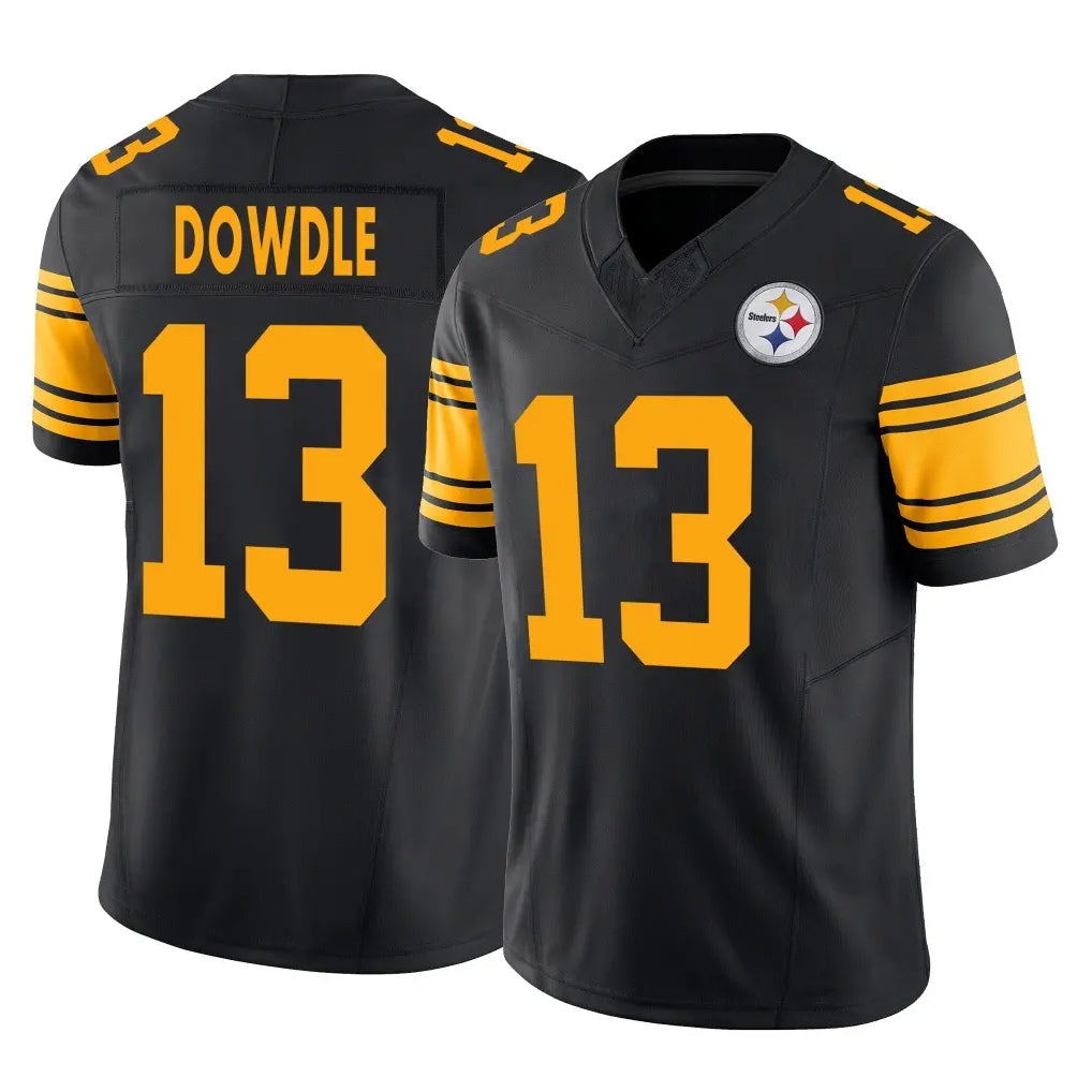 STECN P.Steelers #13 Rico Dowdle Player Black Limited 2nd Alternate Vapor F.U.S.E. Home Game Stitched Jerseys