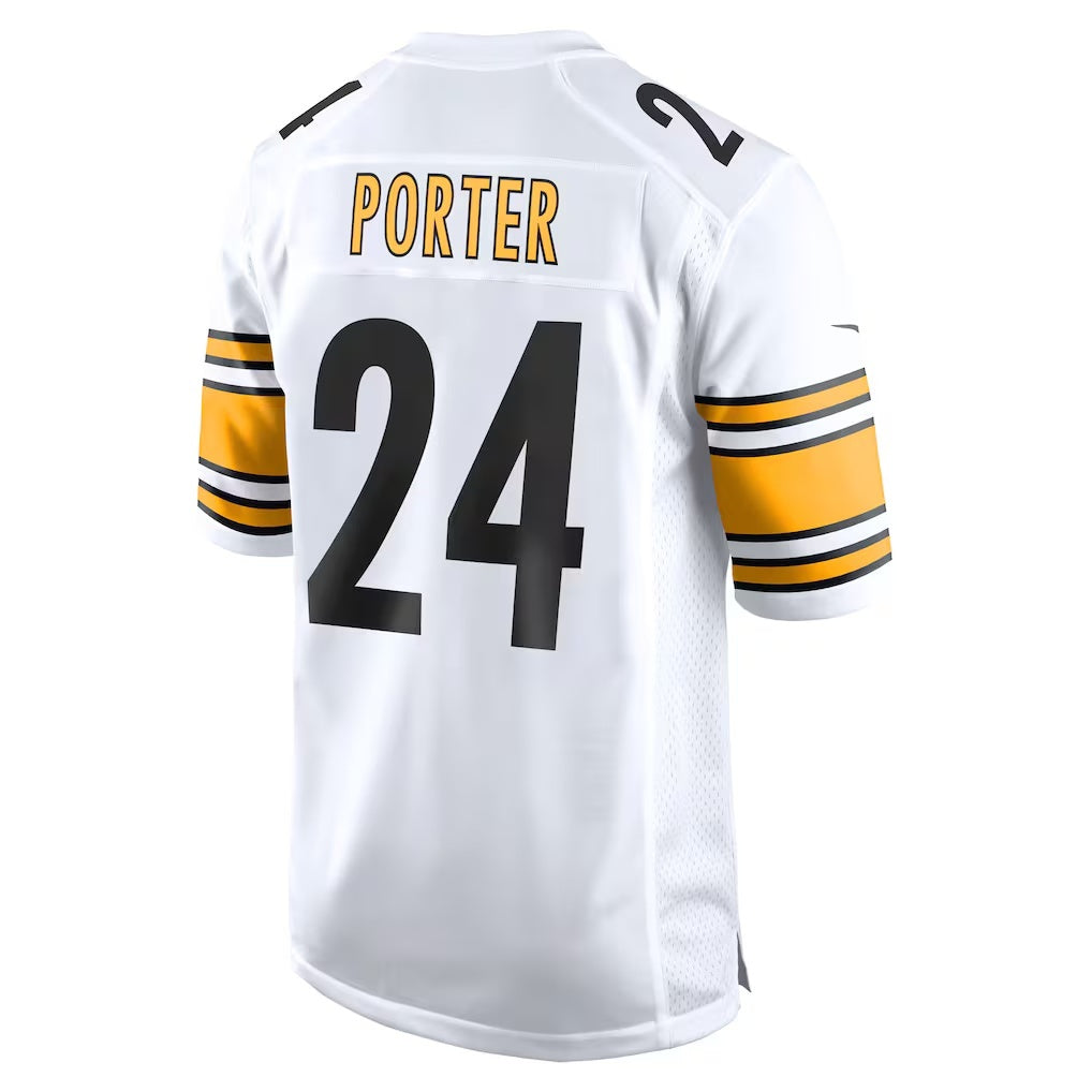 STECN P.Steelers #24 Joey Porter Jr. White Away Game Jerseys