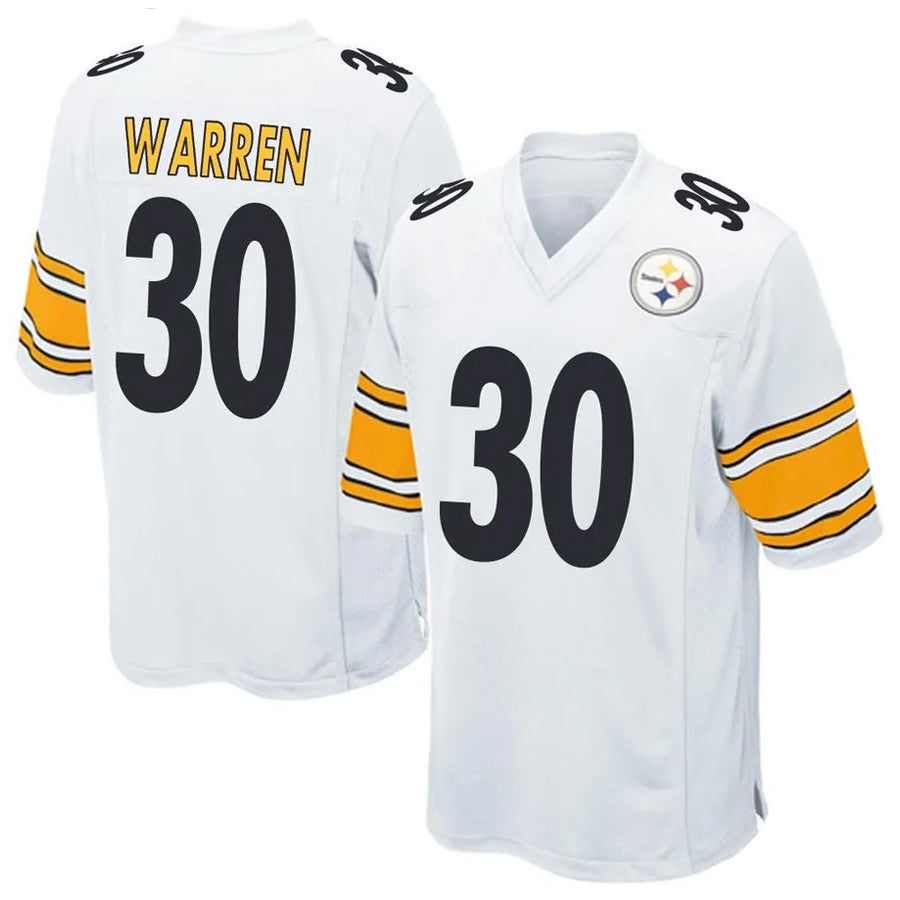 STECN P.Steelers #30 Jaylen Warren Player Game White Stitched Jerseys