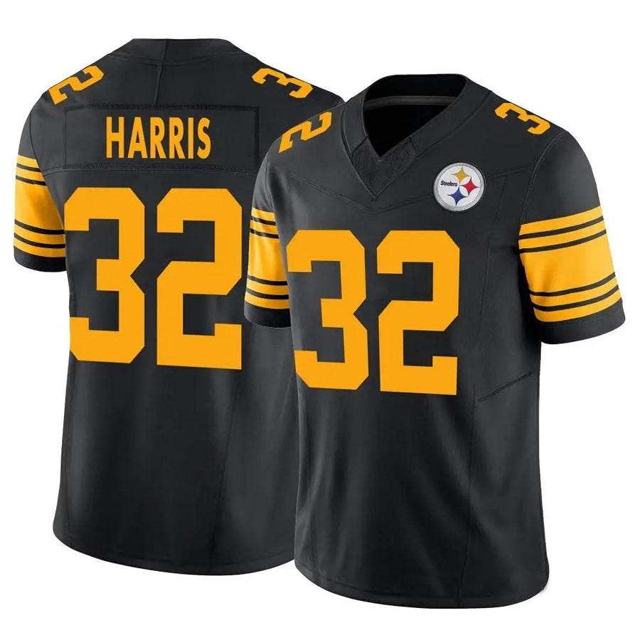 STECN P.Steelers #32 Franco Harris Player Black Vapor F.U.S.E. Limited Stitched Jerseys