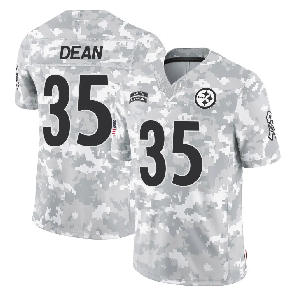 STECN P.Steelers #35 Jamel Dean Player Arctic Camo Limited Salute To Service Home Game Stitched Jerseys