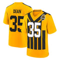 STECN P.Steelers #35 Jamel Dean Player Gold Limited 1933 Throwback Home Game Stitched Jerseys