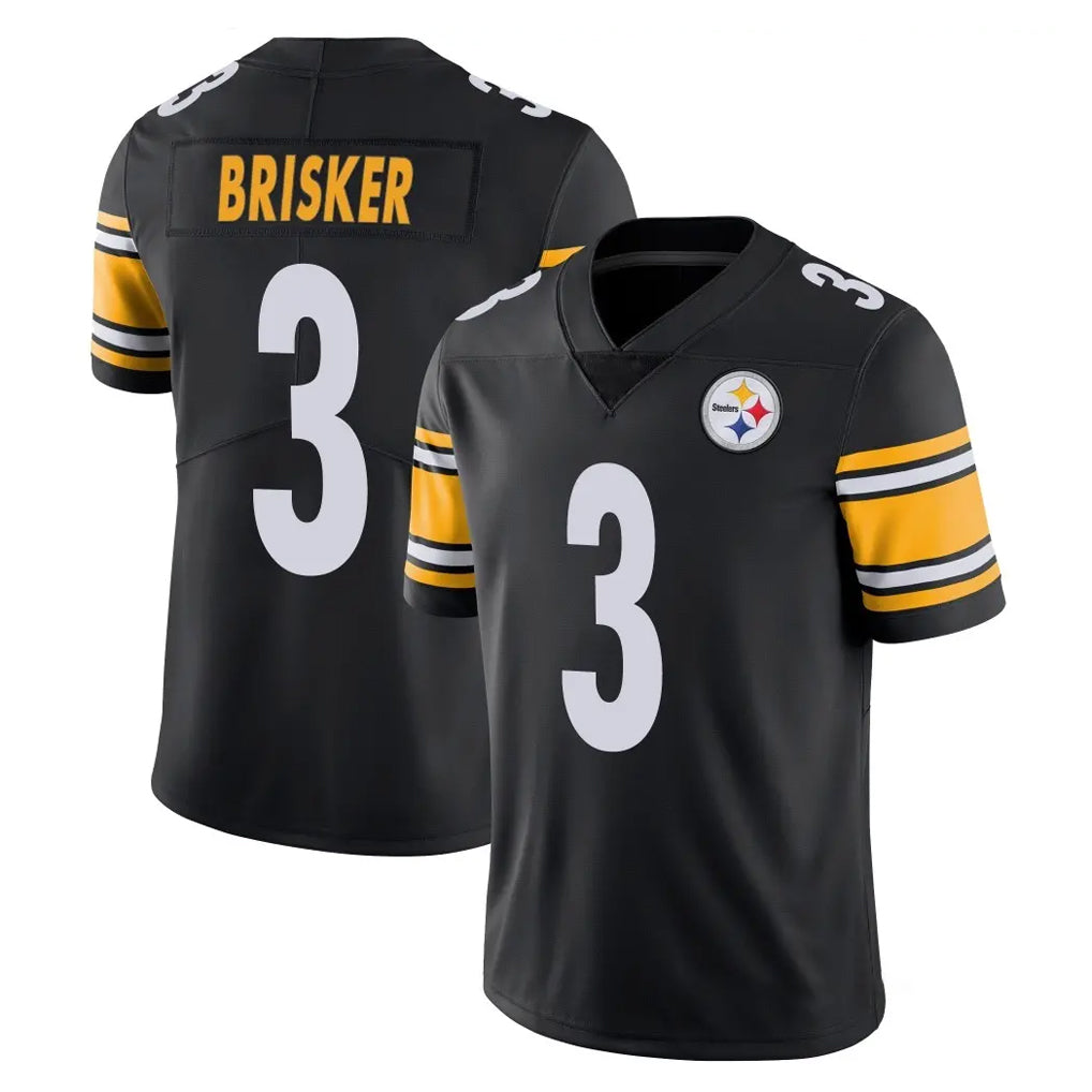 STECN P.Steelers #3 Jaquan Brisker Player Black Limited Vapor Untouchable Home Game Stitched Jerseys