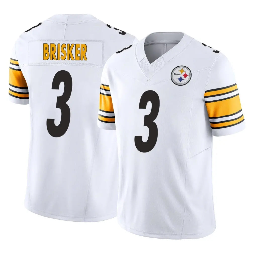 STECN P.Steelers #3 Jaquan Brisker Player White Limited Vapor F.U.S.E. Home Game Stitched Jerseys