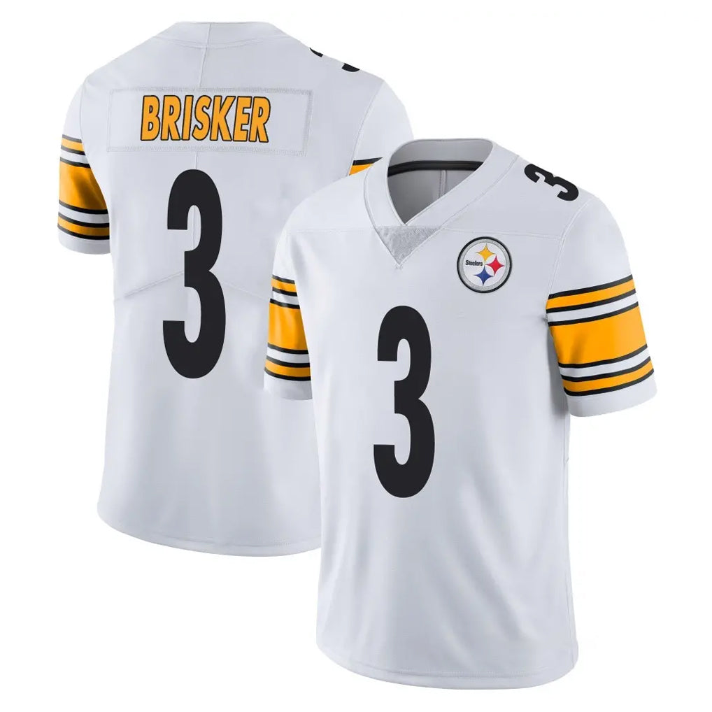 STECN P.Steelers #3 Jaquan Brisker Player White Limited Vapor Untouchable Home Game Stitched Jerseys