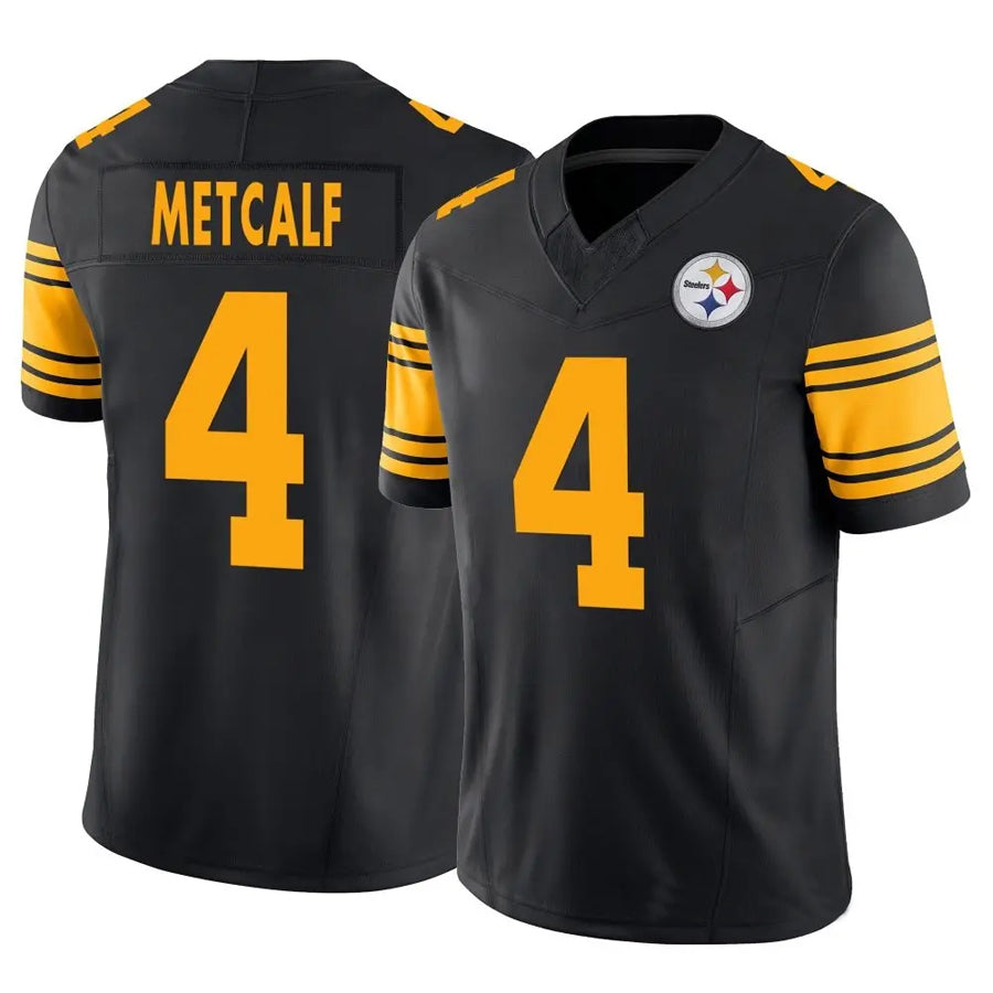 STECN P.Steelers #4 DK Metcalf Player Black Alternate Vapor F.U.S.E. Limited Stitched Jerseys