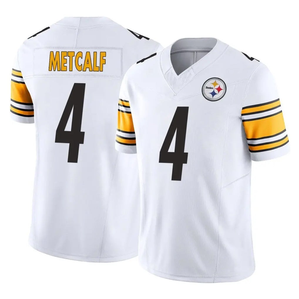 STECN P.Steelers #4 DK Metcalf Player White Limited Vapor F.U.S.E. Home Game Stitched Jerseys