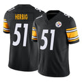 STECN P.Steelers #51 Nick Herbig Player Black Limited Vapor F.U.S.E. Home Game Stitched Jerseys