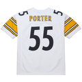 STECN P.Steelers #55 Joey Porter Mitchell & Ness White 2005 Authentic Throwback Retired Player Jersey Stitched Puhic
