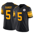 STECN P.Steelers #5 Jalen Ramsey Player Black Limited 2nd Alternate Vapor F.U.S.E. Home Game Stitched Jerseys