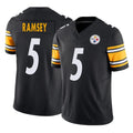 STECN P.Steelers #5 Jalen Ramsey Player Black Limited Vapor F.U.S.E. Home Game Stitched Jerseys