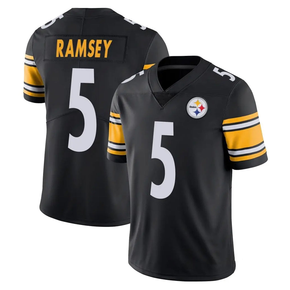 STECN P.Steelers #5 Jalen Ramsey Player Black Limited Vapor Untouchable Home Game Stitched Jerseys