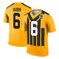 STECN P.Steelers #6 Patrick Queen Player Gold Legend Limited 1933 Throwback Performance Home Game Stitched Jerseys