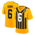 STECN P.Steelers #6 Patrick Queen Player Gold Limited 1933 Throwback Home Game Stitched Jerseys