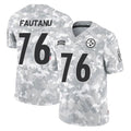 STECN P.Steelers #76 Troy Fautanu Player Arctic Camo Limited Salute To Service Home Game Stitched Jerseys