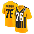STECN P.Steelers #76 Troy Fautanu Player Gold Limited 1933 Throwback Home Game Stitched Jerseys