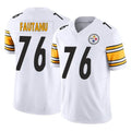 STECN P.Steelers #76 Troy Fautanu Player White Limited Vapor F.U.S.E. Home Game Stitched Jerseys
