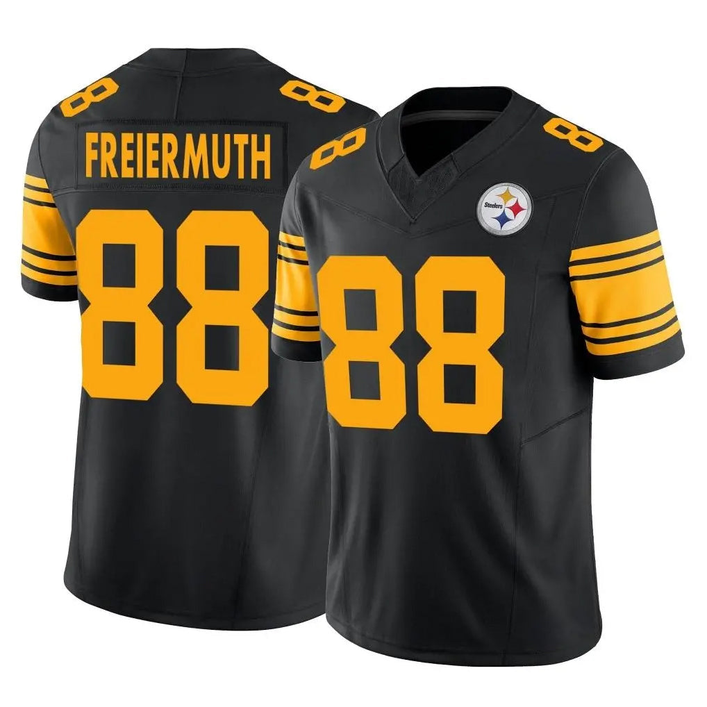 STECN P.Steelers #88 Pat Freiermuth Player Black Limited 2nd Alternate Vapor F.U.S.E. Home Game Stitched Jerseys