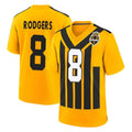 STECN P.Steelers #8 Aaron Rodgers Player Gold Limited 1933 Throwback Home Game Stitched Jerseys
