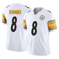 STECN P.Steelers #8 Aaron Rodgers Player White Limited Vapor F.U.S.E. Home Game Stitched Jerseys