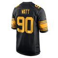 STECN P.Steelers #90 T.J. Watt Player Black Color Rush Home Game Stitched Jerseys