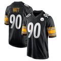 STECN P.Steelers #90 T.J. Watt Player Black Home Game Stitched Jerseys