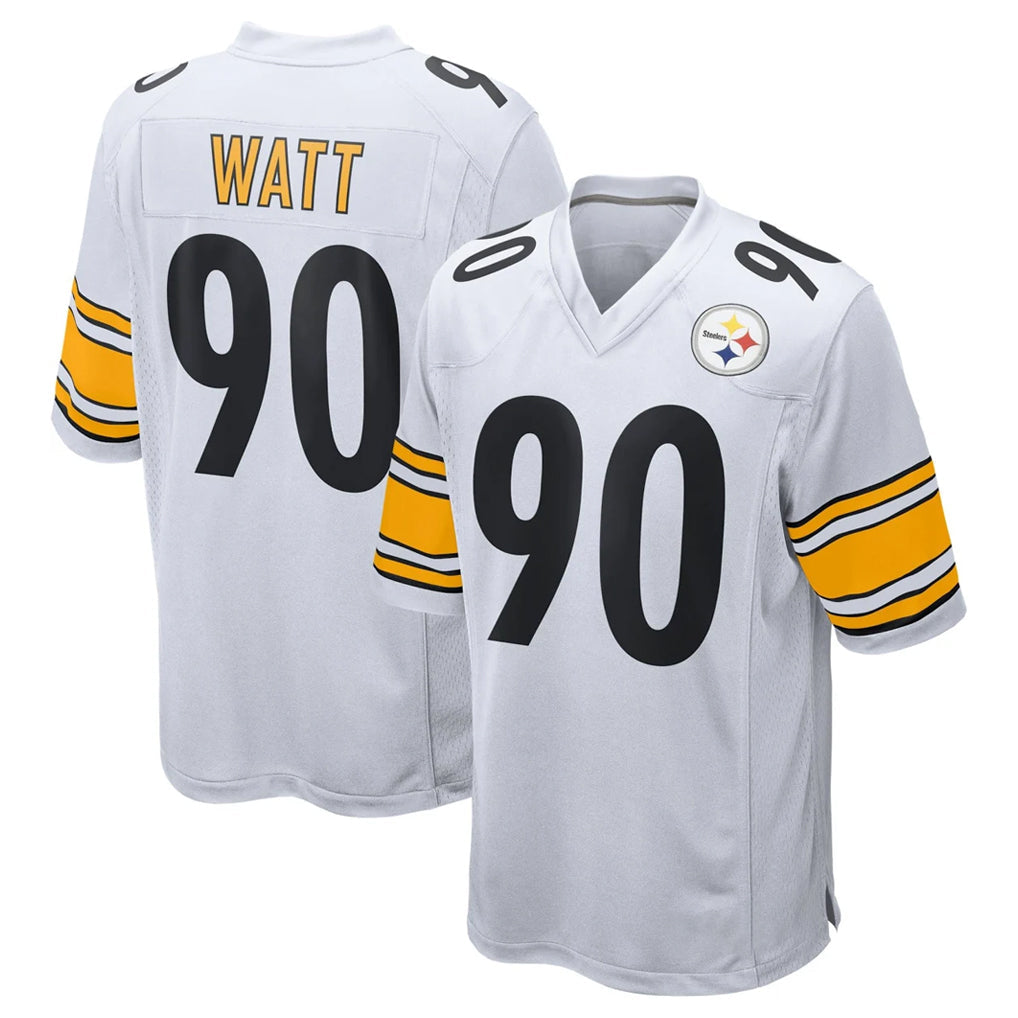 STECN P.Steelers #90 T.J. Watt Player White Home Game Stitched Jerseys