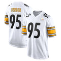 STECN P.Steelers #95 Keeanu Benton Player White Home Game Stitched Jerseys