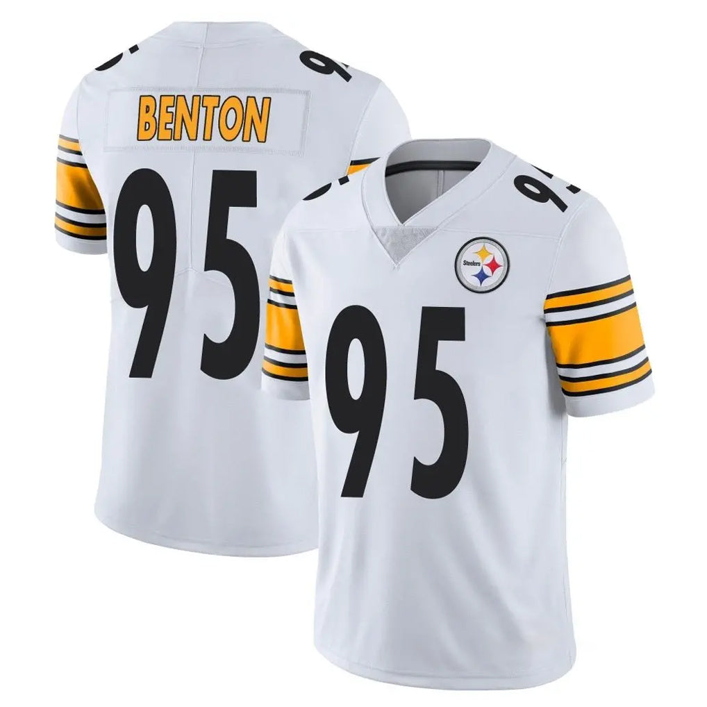 STECN P.Steelers #95 Keeanu Benton Player White Limited Vapor Untouchable Home Game Stitched Jerseys
