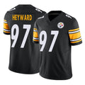 STECN P.Steelers #97 Cameron Heyward Player Black Limited Vapor F.U.S.E. Home Game Stitched Jerseys