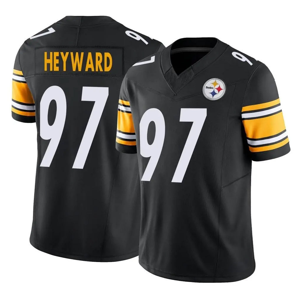 STECN P.Steelers #97 Cameron Heyward Player Black Limited Vapor F.U.S.E. Home Game Stitched Jerseys
