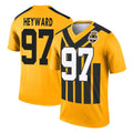 STECN P.Steelers #97 Cameron Heyward Player Gold Legend Limited 1933 Throwback Performance Home Game Stitched Jerseys