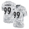 STECN P.Steelers #99 Derrick Harmon Player Arctic Camo Limited Salute To Service Home Game Stitched Jerseys